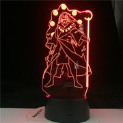 Uchiha Itachi 3d lamp Figure 3d Led Night Light Room Decor Lamp 16 Colors Remote Control lampe Dropshipping Anime Naruto lamp