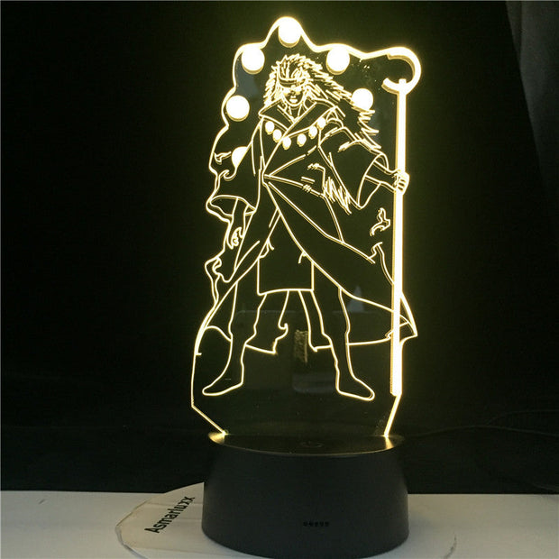 Uchiha Itachi 3d lamp Figure 3d Led Night Light Room Decor Lamp 16 Colors Remote Control lampe Dropshipping Anime Naruto lamp
