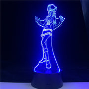 Nico Robin Anime ONE PIECE 7 Colors Change 3d Led Night Light Children Birthday Gift Toy Party Atmosphere Remote Base Table Lam