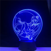 Sailor Moon Anime light 3D LED Lamp 16 Colors Changing Night Light Cool Girl Children Bedroom Decoration Gift Remote Control Toy