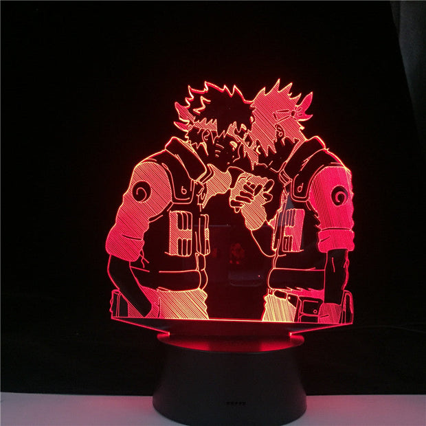 Anime Comic Lamp 3D Lamp Uzumaki Kakashi Sasuke Haruno Sakura Japanese Manga Led Night Light Naruto Cartoon kids Birthday Gift
