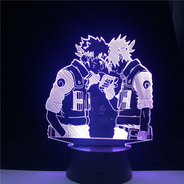 Anime Comic Lamp 3D Lamp Uzumaki Kakashi Sasuke Haruno Sakura Japanese Manga Led Night Light Naruto Cartoon kids Birthday Gift
