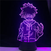 Killua Zoldyck Speed Skills 3D Led Illusion USB Touch Night Light Fans room Decor Lamp Xmas Anime light Gift Factory Supply