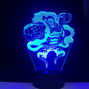 Gear Fourth Figure One Piece Luffy 3D Led Light Home Decor 7 Color Changing Kids Children Holiday Gift Remote Control Gift