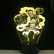 Gear Fourth Figure One Piece Luffy 3D Led Light Home Decor 7 Color Changing Kids Children Holiday Gift Remote Control Gift