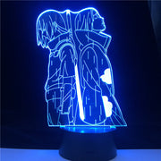 Naruto Uchiha Itachi Action Figure 3D Optical Illusion LED Table Lamp for Boy Bedroom Decor Gifts Light Dropshipping Best Top