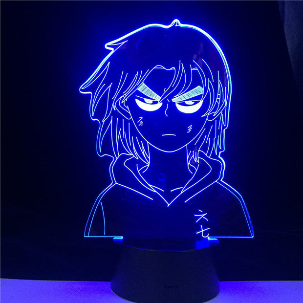 Scissor Seven Nightlight Fans Bedroom Decoration Holiday Birthday Gifts 3d Led 7 Colors Change Best Home Decor Anime Lights