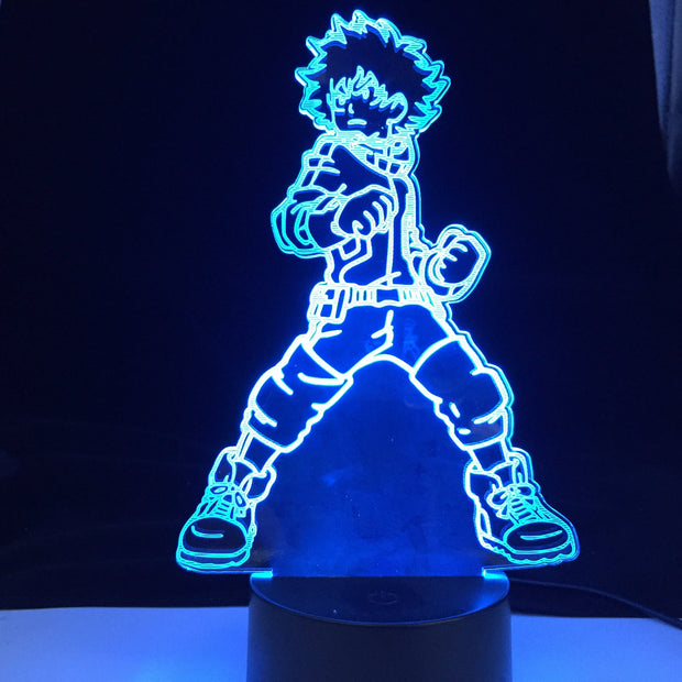 3D Lamp Izuku Midoriya Figure Kids Bedroom Nightlight Led Touch Sensor Room Lighting Anime My Hero Academia Gift Led Night Light
