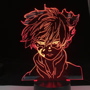 Anime My Hero Academia Shoto Todoroki Led Night Light Lamp for Room Deco Birthday Gift Shoto Todoroki 3d Lamp My Hero Academia