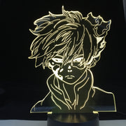 Anime My Hero Academia Shoto Todoroki Led Night Light Lamp for Room Deco Birthday Gift Shoto Todoroki 3d Lamp My Hero Academia