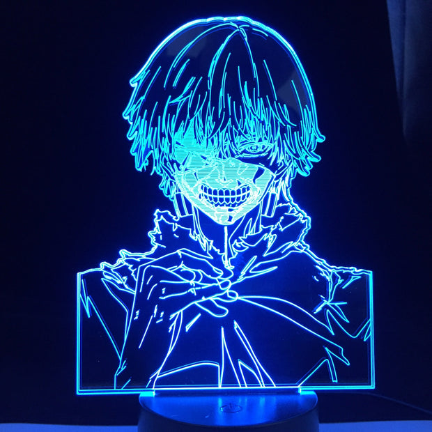 Anime 3d Lamp Tokyo Ghoul Ken Kaneki for Bedroom Decor Nightlight Cool Birthday Gift Acrylic Led Night Light Tokyo Ghoul