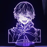 Anime 3d Lamp Tokyo Ghoul Ken Kaneki for Bedroom Decor Nightlight Cool Birthday Gift Acrylic Led Night Light Tokyo Ghoul