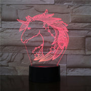 7 Colors Changing Animal LED Night light Horse 3D Desk Lamp USB Luces Navidad Lampara Baby Kid Sleeping Novelty Nightlight 2871