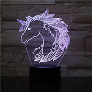 7 Colors Changing Animal LED Night light Horse 3D Desk Lamp USB Luces Navidad Lampara Baby Kid Sleeping Novelty Nightlight 2871