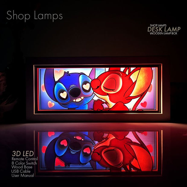 Stitch & Angel 3D LampBox