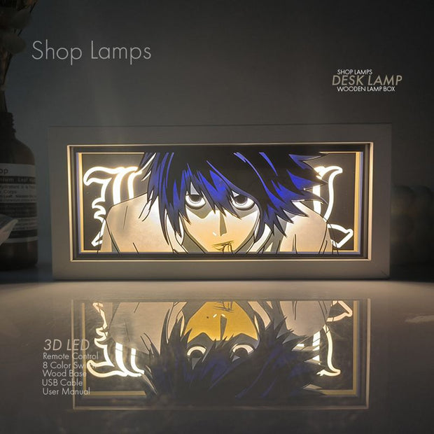L Death Note 3D Lamp Box