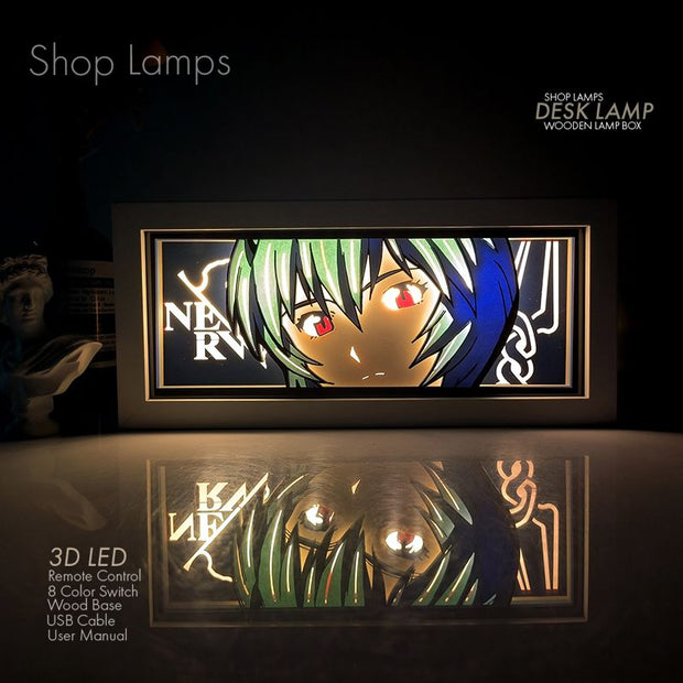 Rei Ayanami 3D Lamp Box
