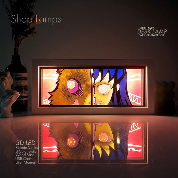 Inosuke & Muichiro 3D Lamp Box