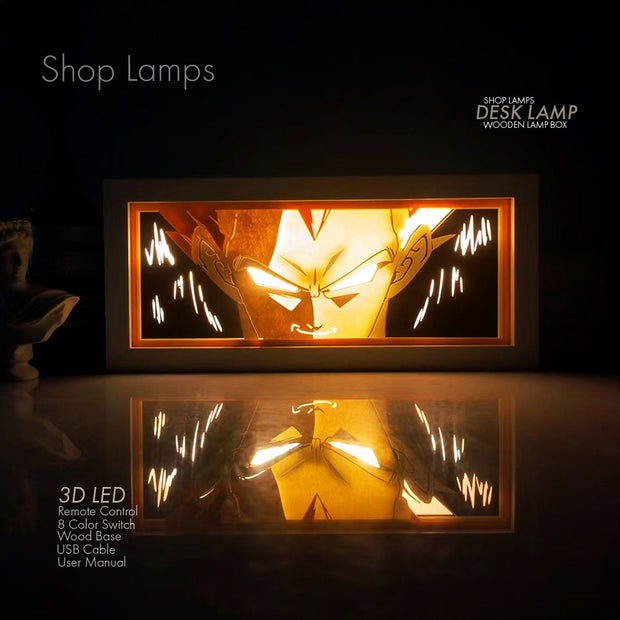 Vegeta 3D Lamp Box