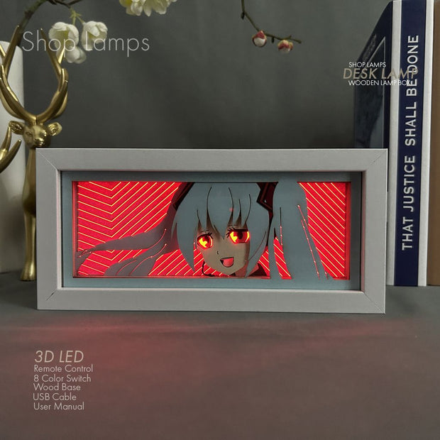 Miku 3D Lamp Box