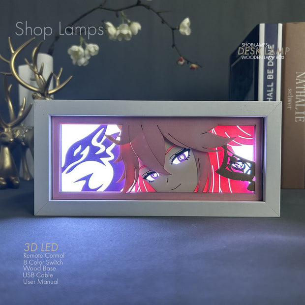 Yae Miko 3D Lamp Box