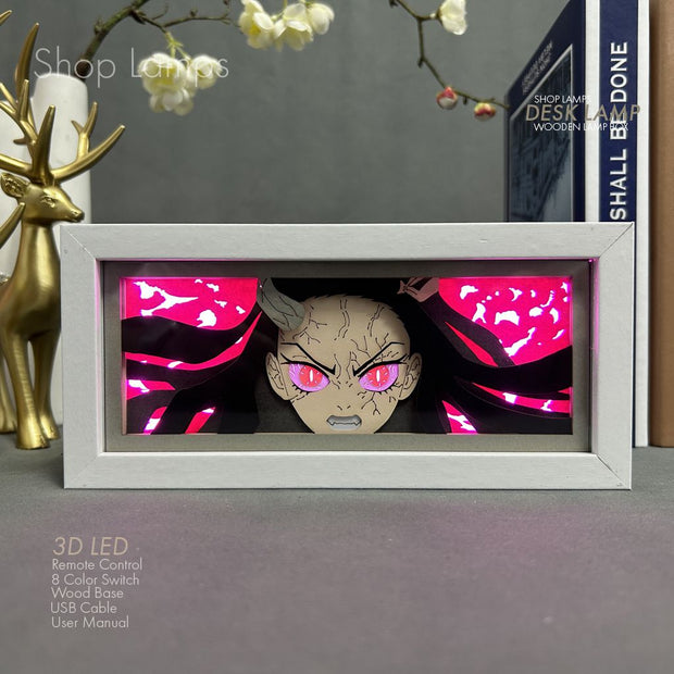 Nezuko 3D Lamp Box