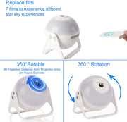 Planetarium Projection Decor Adjustable Focal Length Galaxy Projector 3d Lamp Star Projector Night Lights With Bluetooth Music