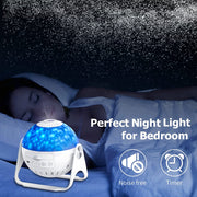 Planetarium Projection Decor Adjustable Focal Length Galaxy Projector 3d Lamp Star Projector Night Lights With Bluetooth Music