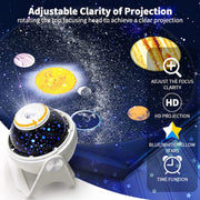 Planetarium Projection Decor Adjustable Focal Length Galaxy Projector 3d Lamp Star Projector Night Lights With Bluetooth Music