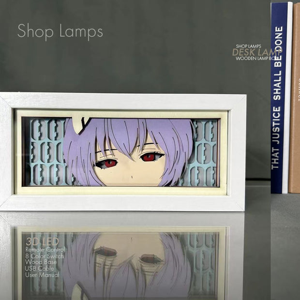 Rei Ayanami 3D Lamp Box