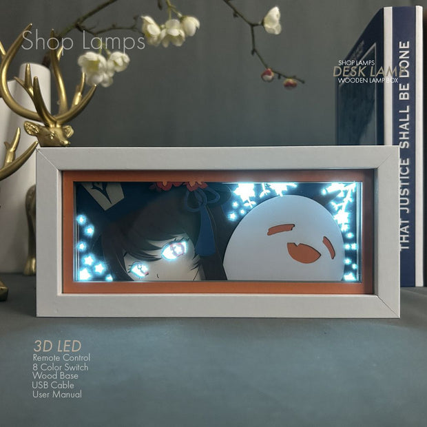 Hu Tao 3D Lamp Box