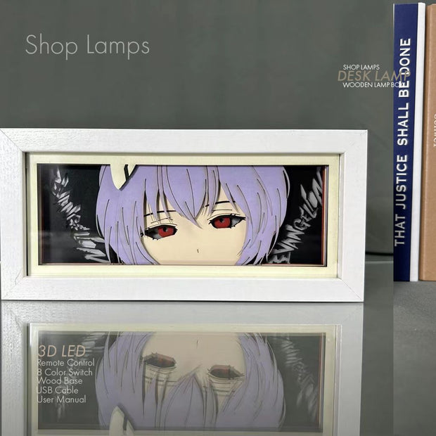 Rei Ayanami 3D Lamp Box