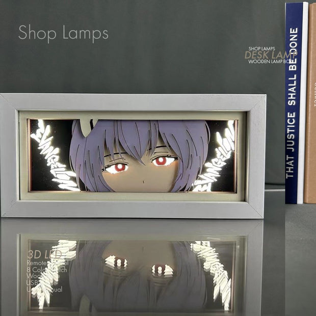 Rei Ayanami 3D Lamp Box