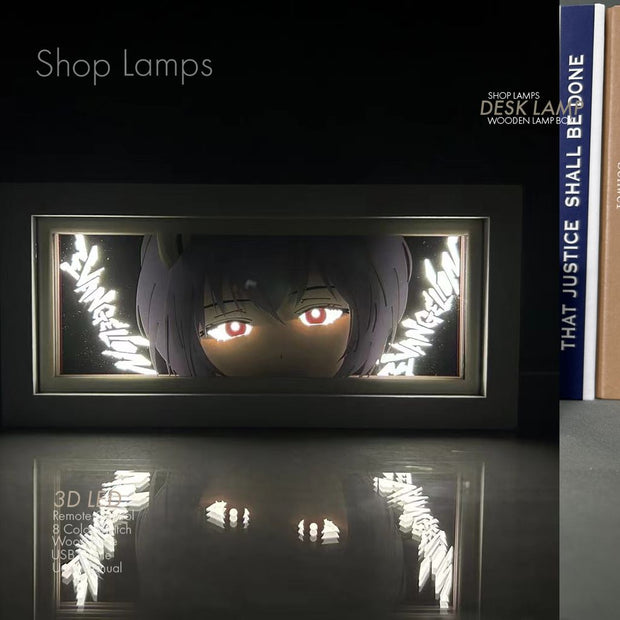 Rei Ayanami 3D Lamp Box