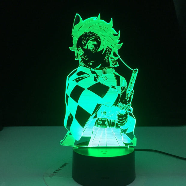 Kimetsu No Yaiba Nezuko Kamado Figure Led Night Light for Bedroom Decor Nightlight Kids Child Table 3d Lamp Gift